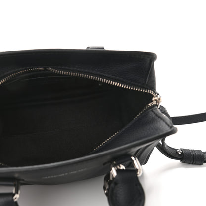 Alexander McQueen Pebbled Calfskin Mini Padlock Navy 5 of 11