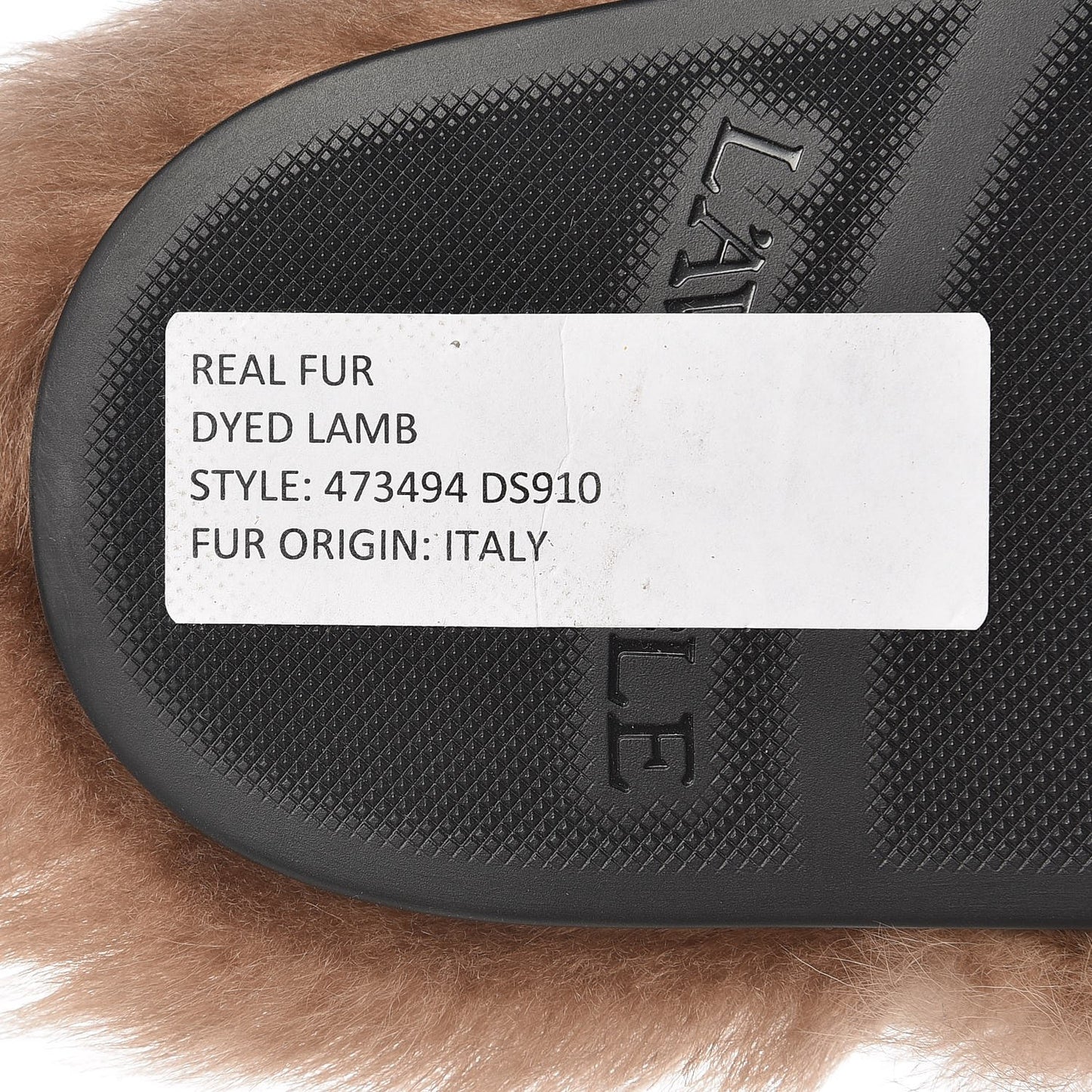 Calfskin Fur Angry Cat Mens Horsebit River Slingback Slippers 7 Black