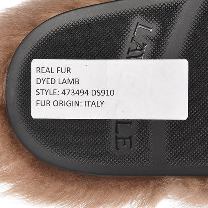 Gucci Calfskin Fur Angry Cat Mens Horsebit River Slingback Slippers 7 Black 9 of 10
