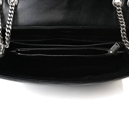 Saint Laurent Calfskin Y Quilted Monogram Large Loulou Chain Satchel Black 5 of 13