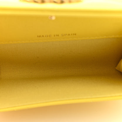Chanel Lambskin Quilted Chanel 19 Flap Card Holder Yellow 5 of 8
