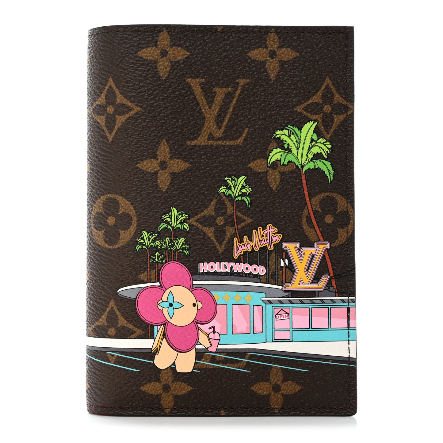 Monogram 2021 Christmas Animation Hollywood Passport Cover Fuchsia