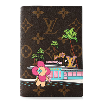 Louis Vuitton Monogram 2021 Christmas Animation Hollywood Passport Cover Fuchsia 1 of 7