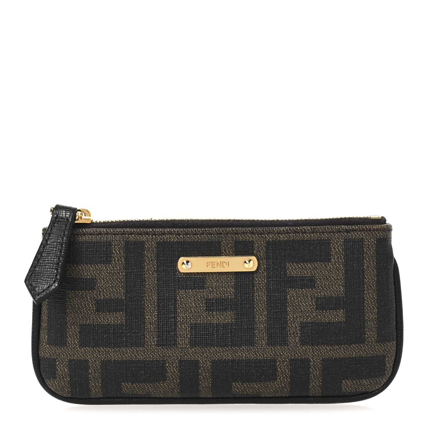 Fendi Zucca Spalmati Forever Coin Pouch Key Case Tobacco 1 of 7