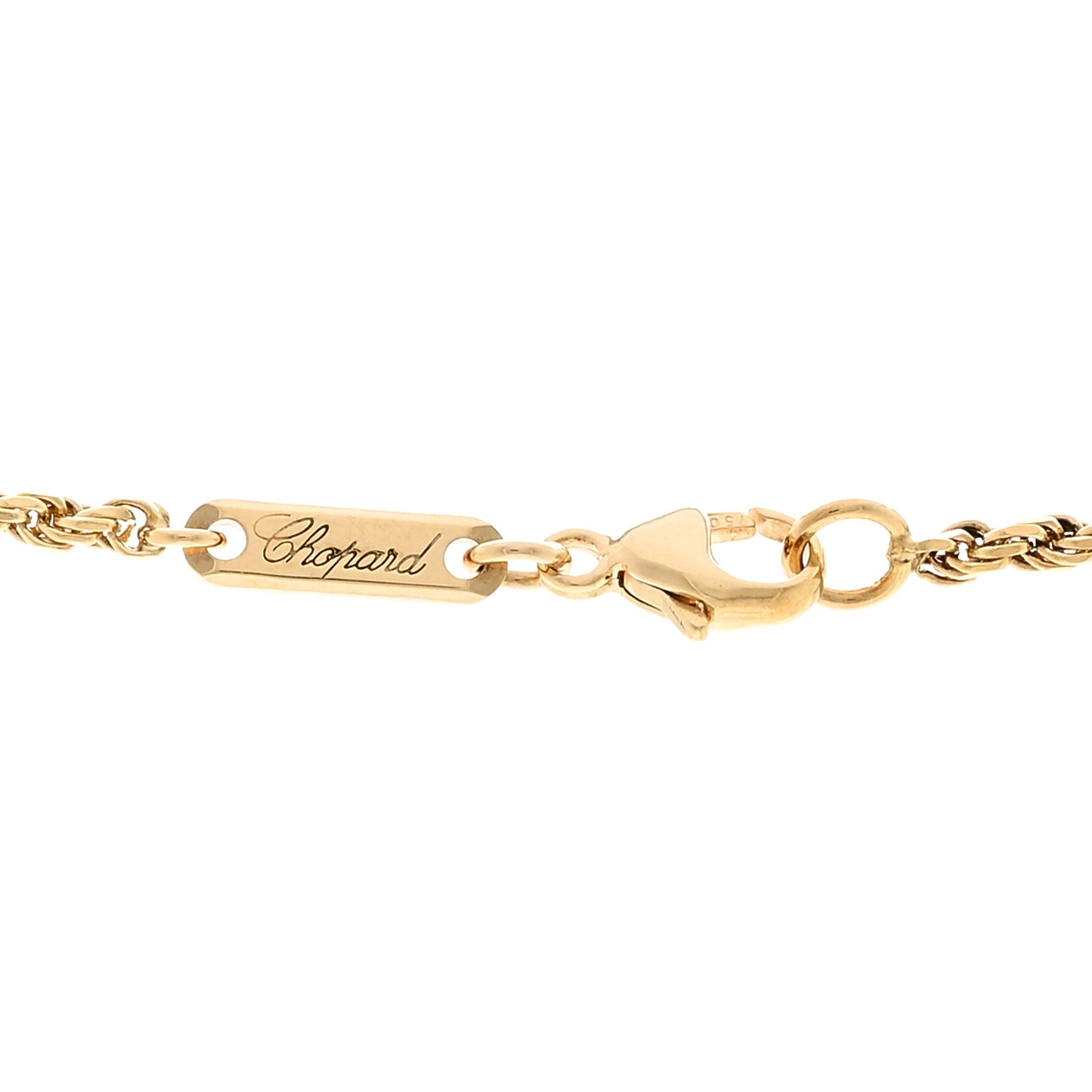18K Yellow Gold Yellow Sapphire Happy Fish Pendant Necklace