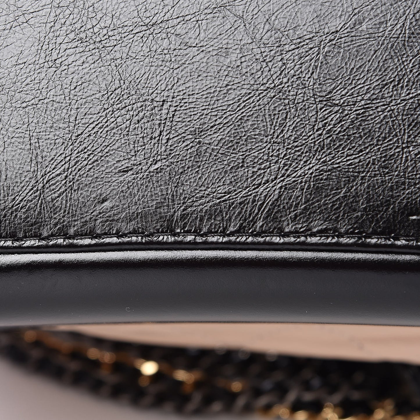 Aged Calfskin Quilted Medium Gabrielle Hobo Beige Black