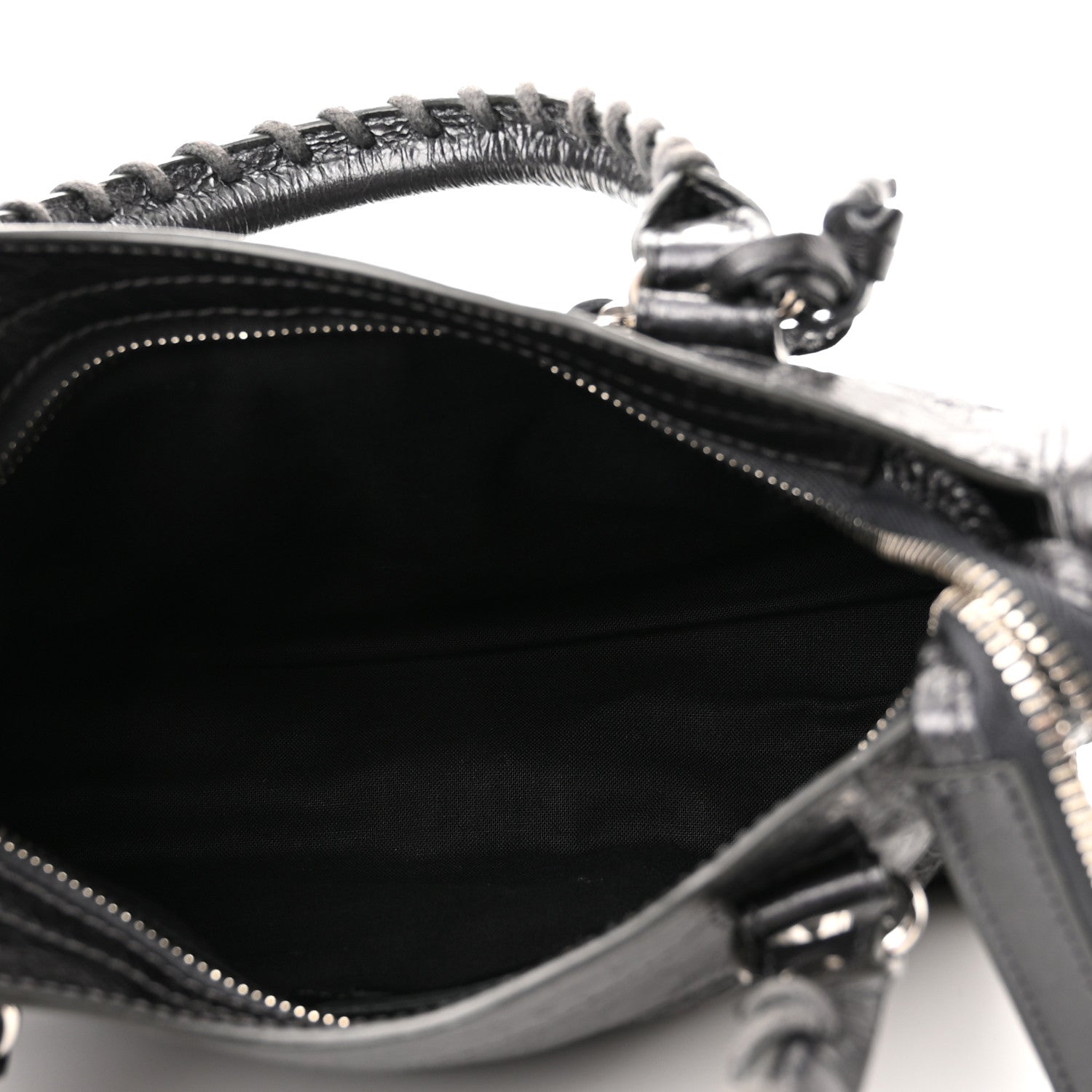 Balenciaga Agneau Classic Silver Hardware Mini City Anthracite 5 of 9