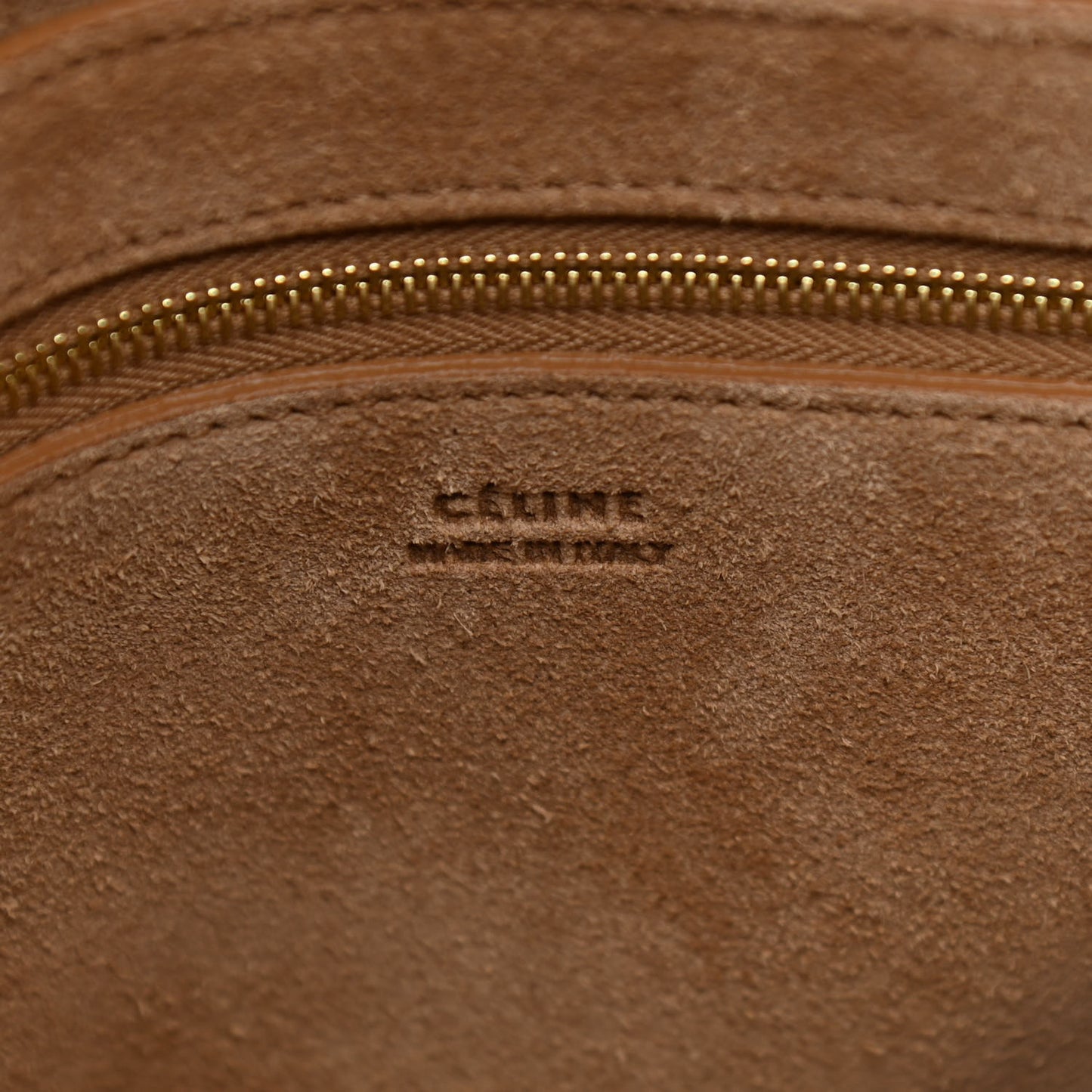 Natural Calfskin Sangle Bucket Bag Light Camel