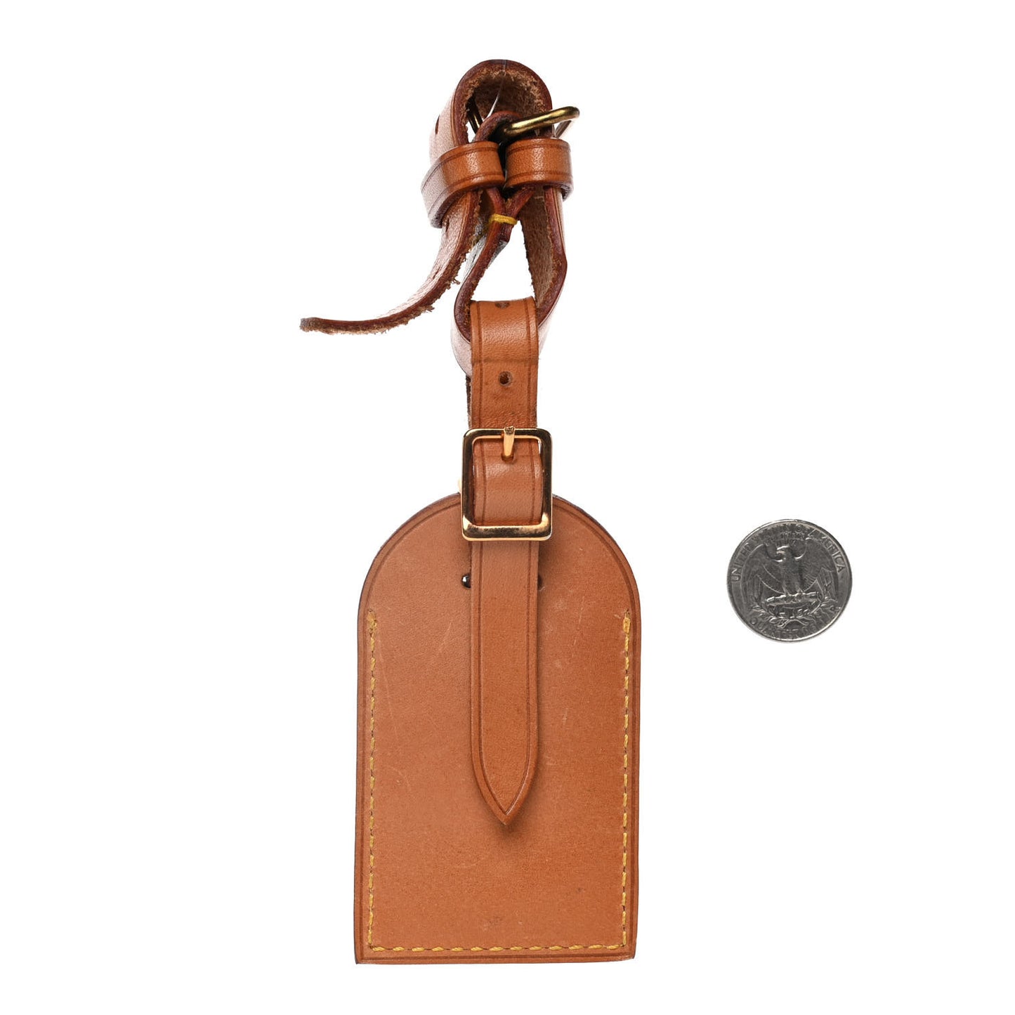 Vachetta Leather Luggage Tag and Loop