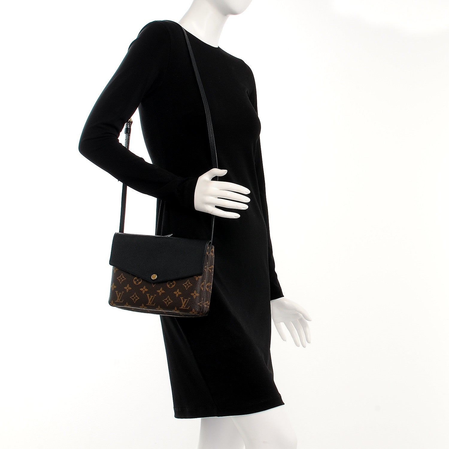 Louis Vuitton Monogram Twice Pochette Black 8 of 13