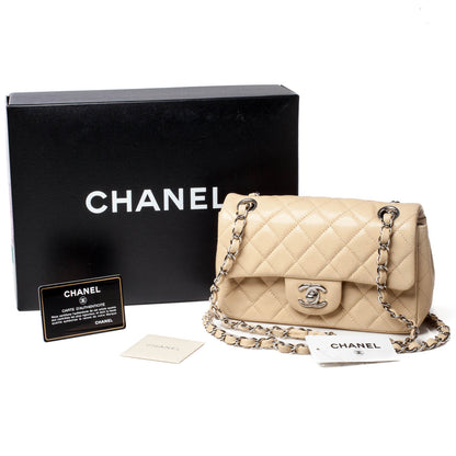 Chanel Caviar Quilted Mini Flap Beige Clair 11 of 11