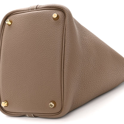 Hermes Taurillon Clemence Picotin Lock 18 PM Etoupe 10 of 10