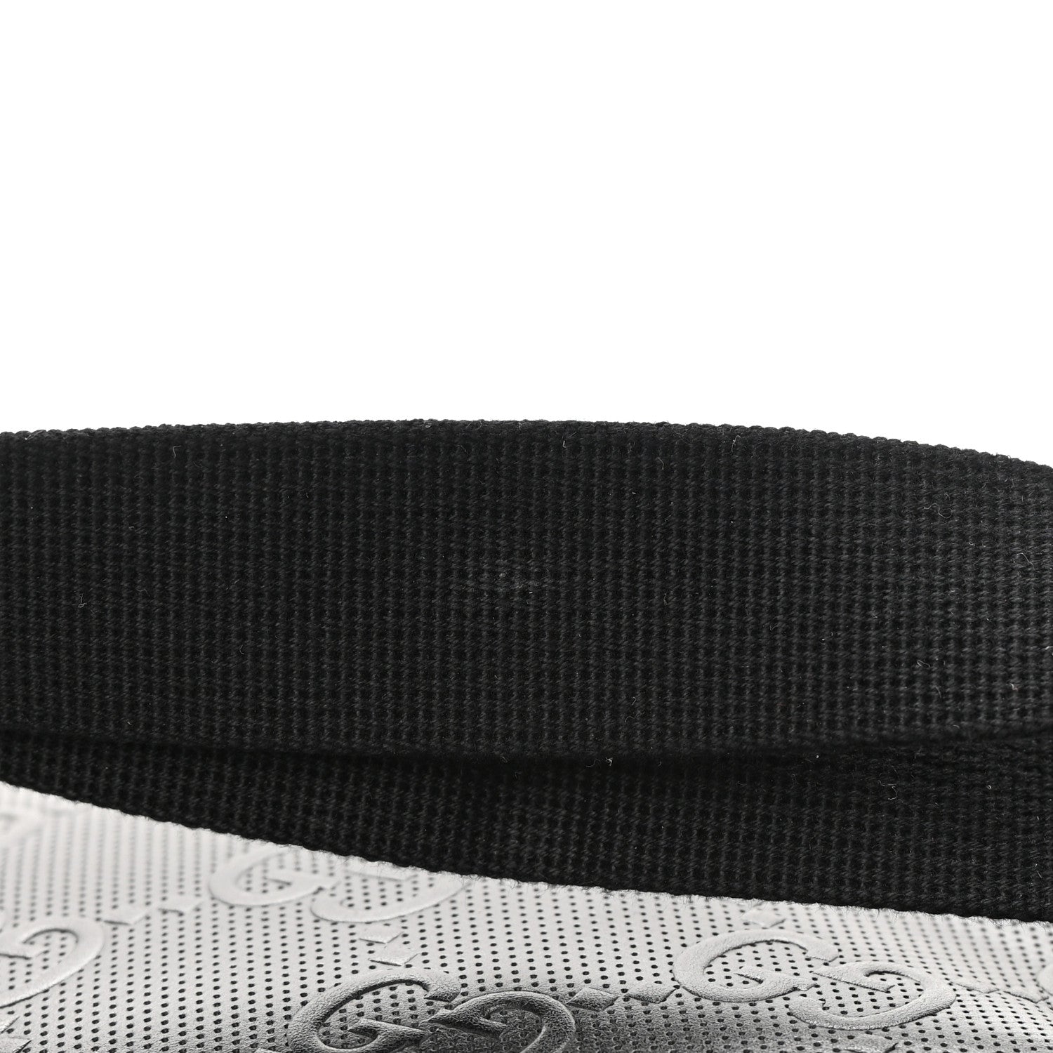 Gucci Calfskin GG Tennis Embossed Pocket Belt Bag Black 11 of 12