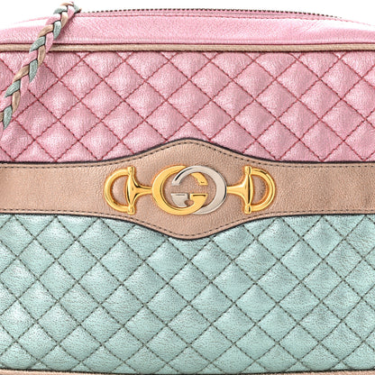 Gucci Laminated Nappa Trapuntata Small Zumi Shoulder Bag Rosa 8 of 10