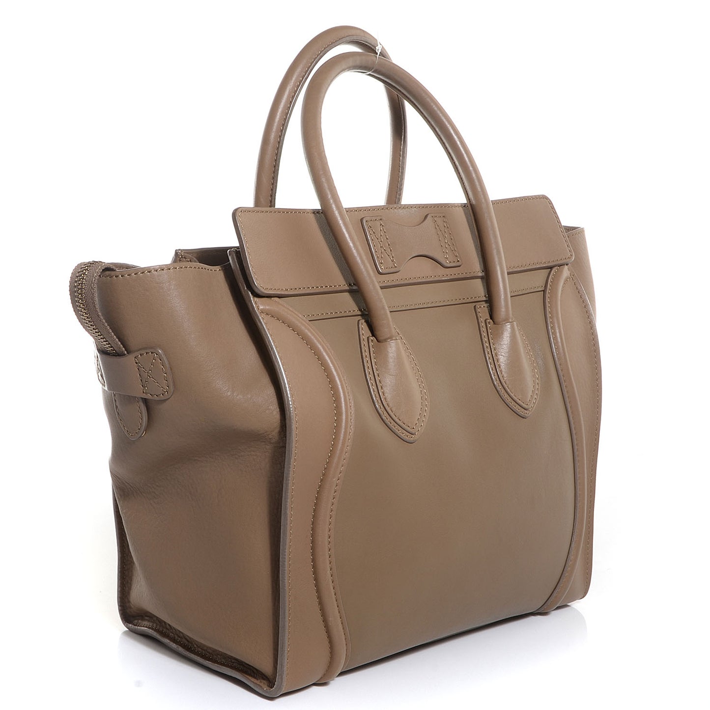 Smooth Calfskin Mini Luggage Camel