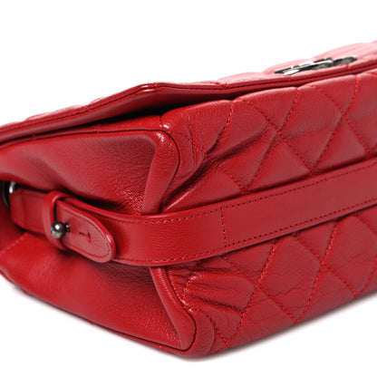 Chanel Goatskin Quilted Medium City Rock Flap Red 9 of 10