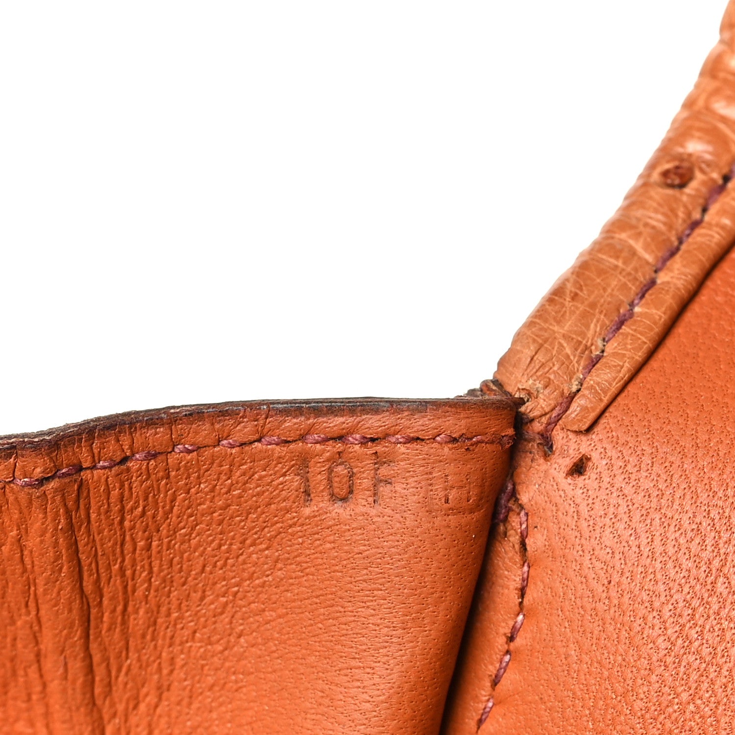 Hermes Ostrich Jige PM Clutch Cognac 7 of 9