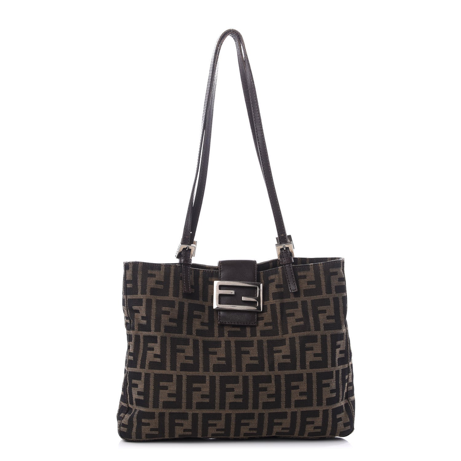 Fendi Zucca Shoulder Bag Tobacco 1 of 9
