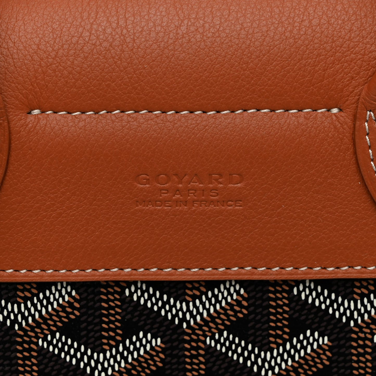 Goyardine Calfskin Mini Alpin Backpack Black Gold