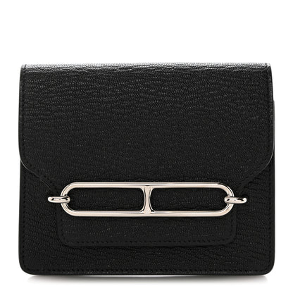 Hermes Chevre Mysore Roulis Slim Wallet Black 1 of 9