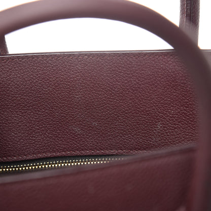 Saint Laurent Grained Calfskin Small Classic Sac De Jour Bordeaux 20 of 20
