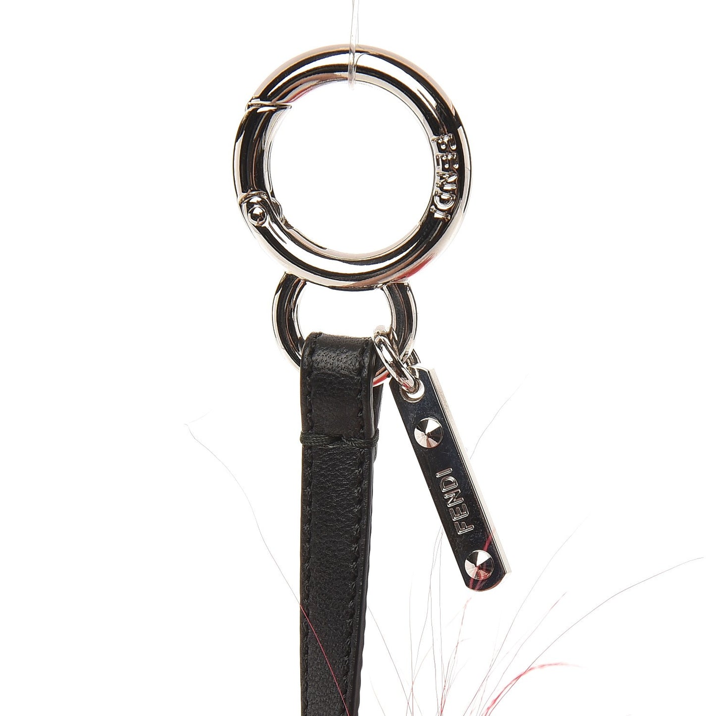 Lambskin Goat Fur Studded Punkarlito Bag Charm Azalea