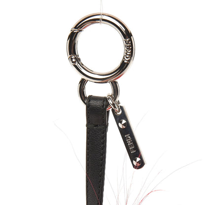 Fendi Lambskin Goat Fur Studded Punkarlito Bag Charm Azalea 3 of 3