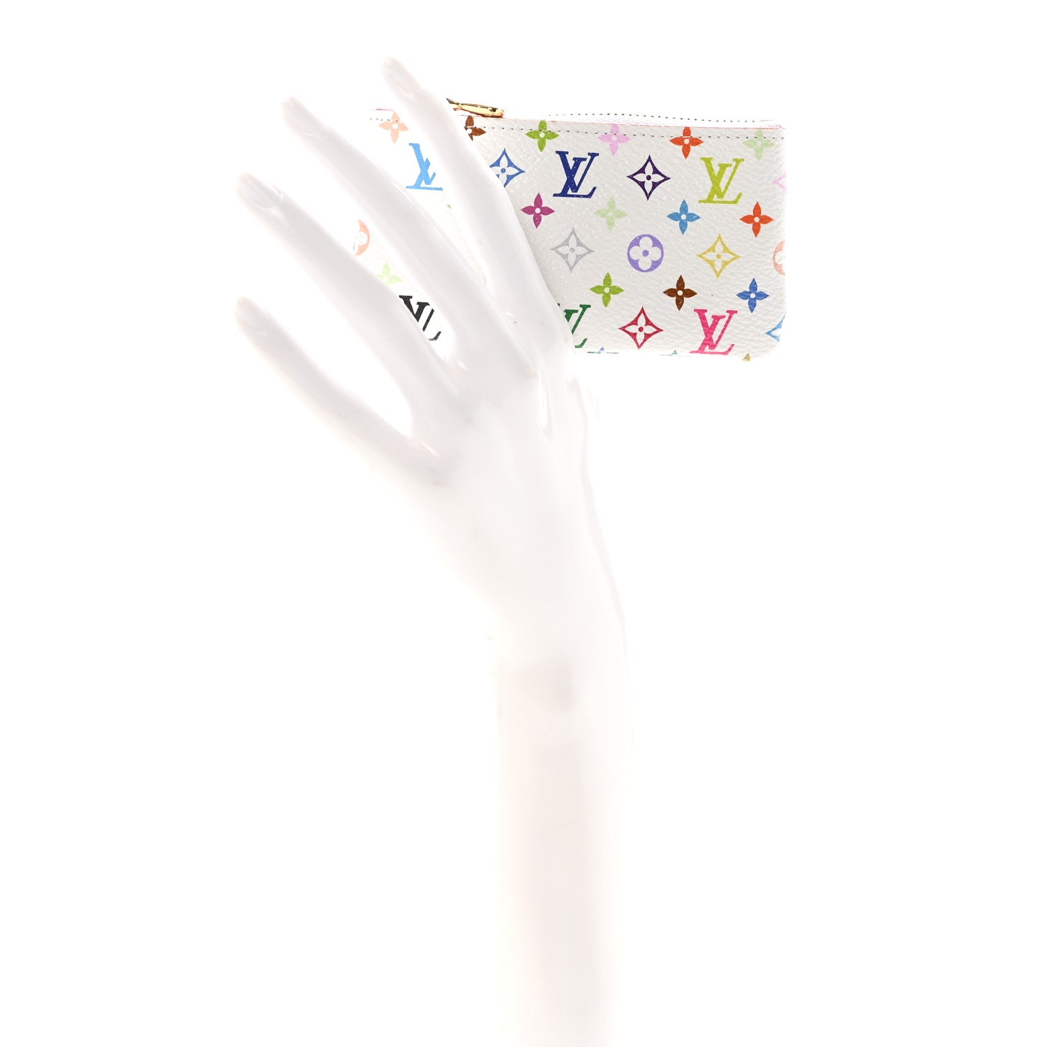 Louis Vuitton LV X TM Monogram Multicolor Key Pouch White 2 of 7