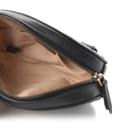 Gucci Calfskin Matelasse GG Marmont Belt Bag 95 38 Black 5 of 11