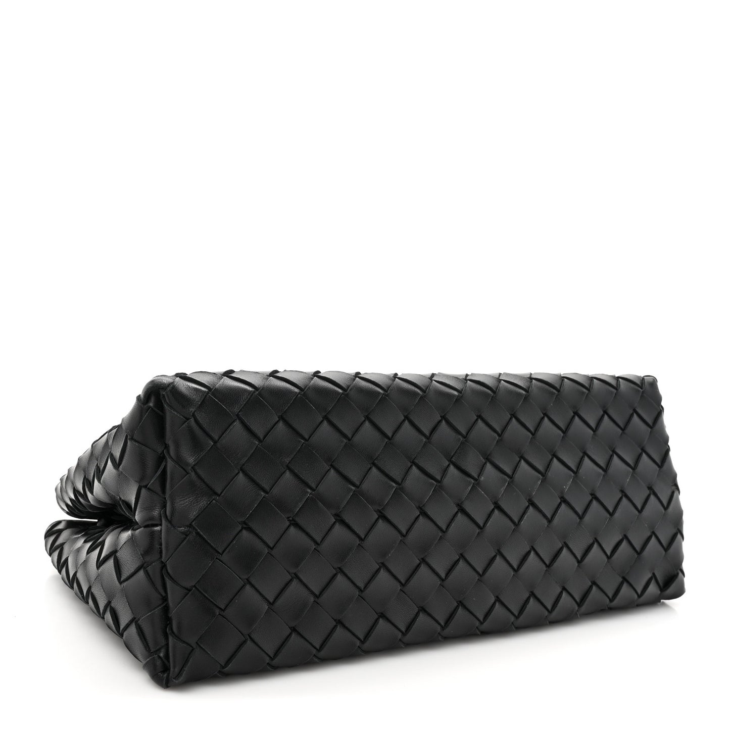 Nappa Intrecciato Small East West Andiamo Shoulder Bag Black