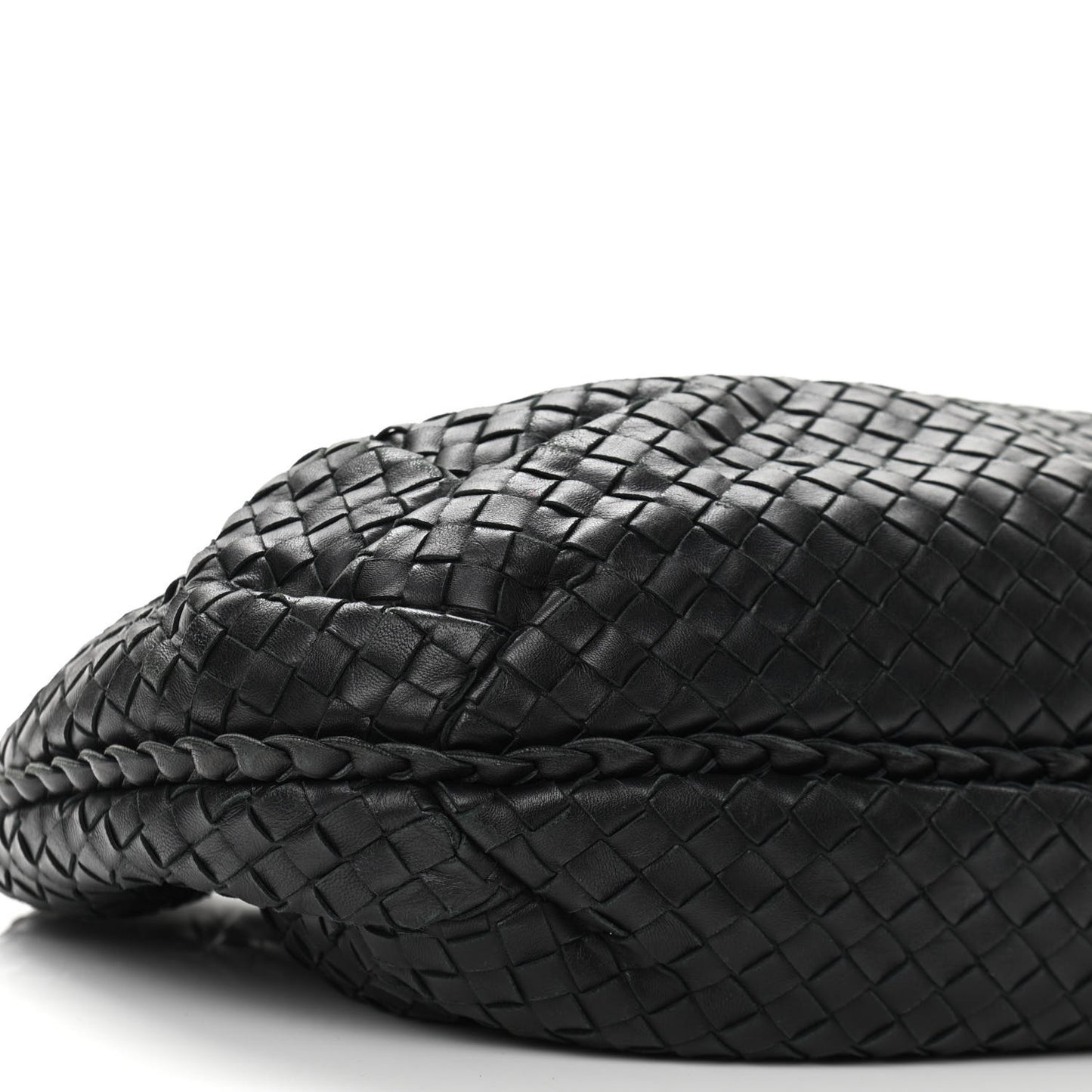 Nappa Intrecciato Medium Veneta Hobo Black
