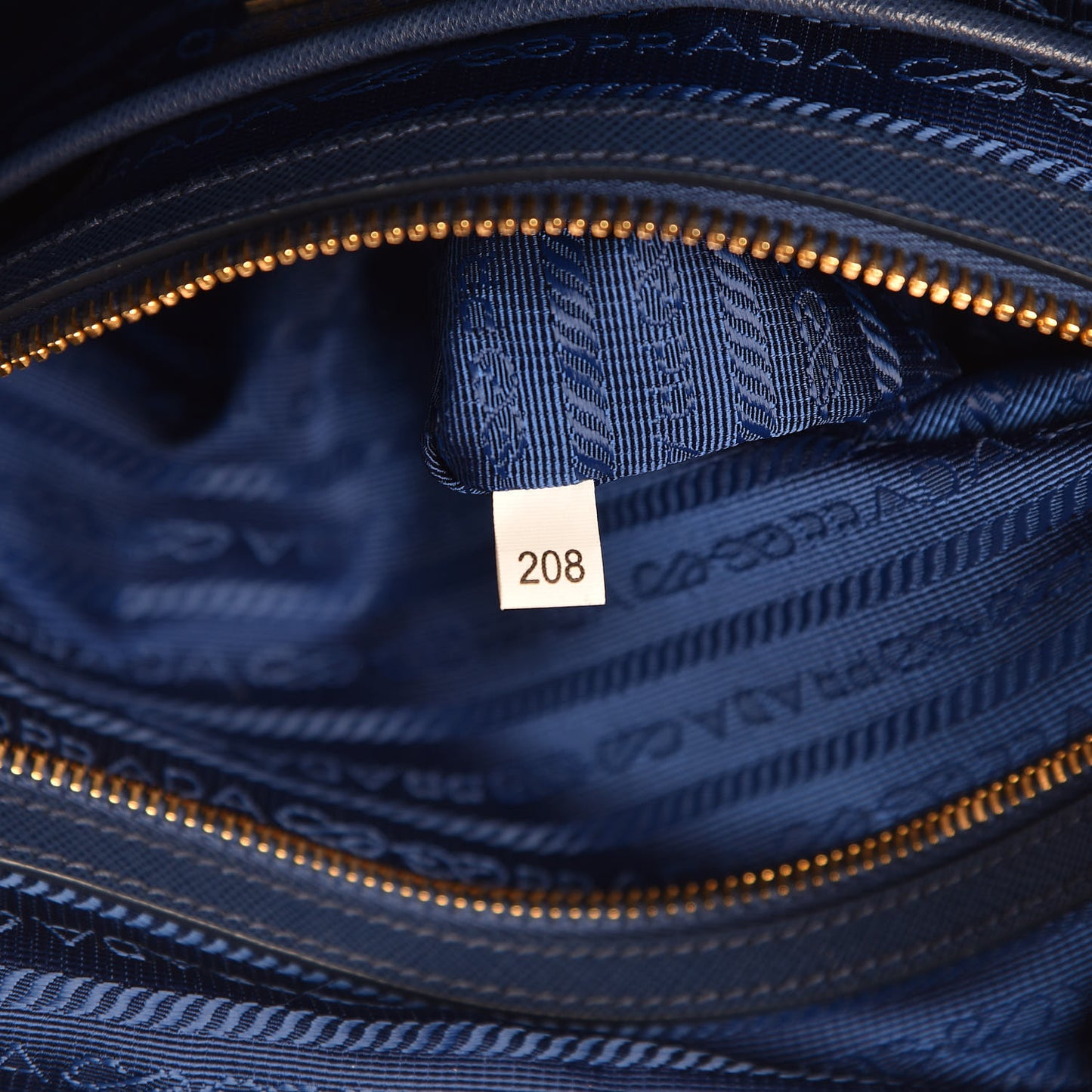 Tessuto Nylon Saffiano Tote Bluette