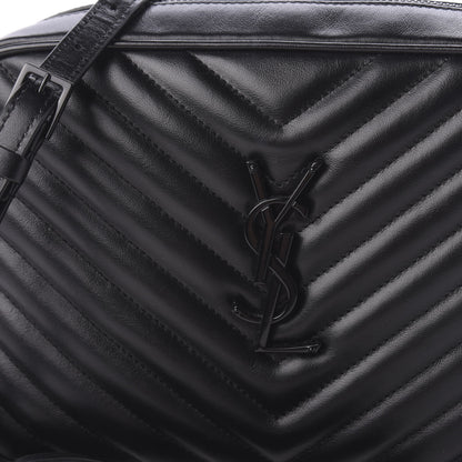 Saint Laurent Calfskin Matelasse Monogram Lou Camera Bag Black 9 of 9