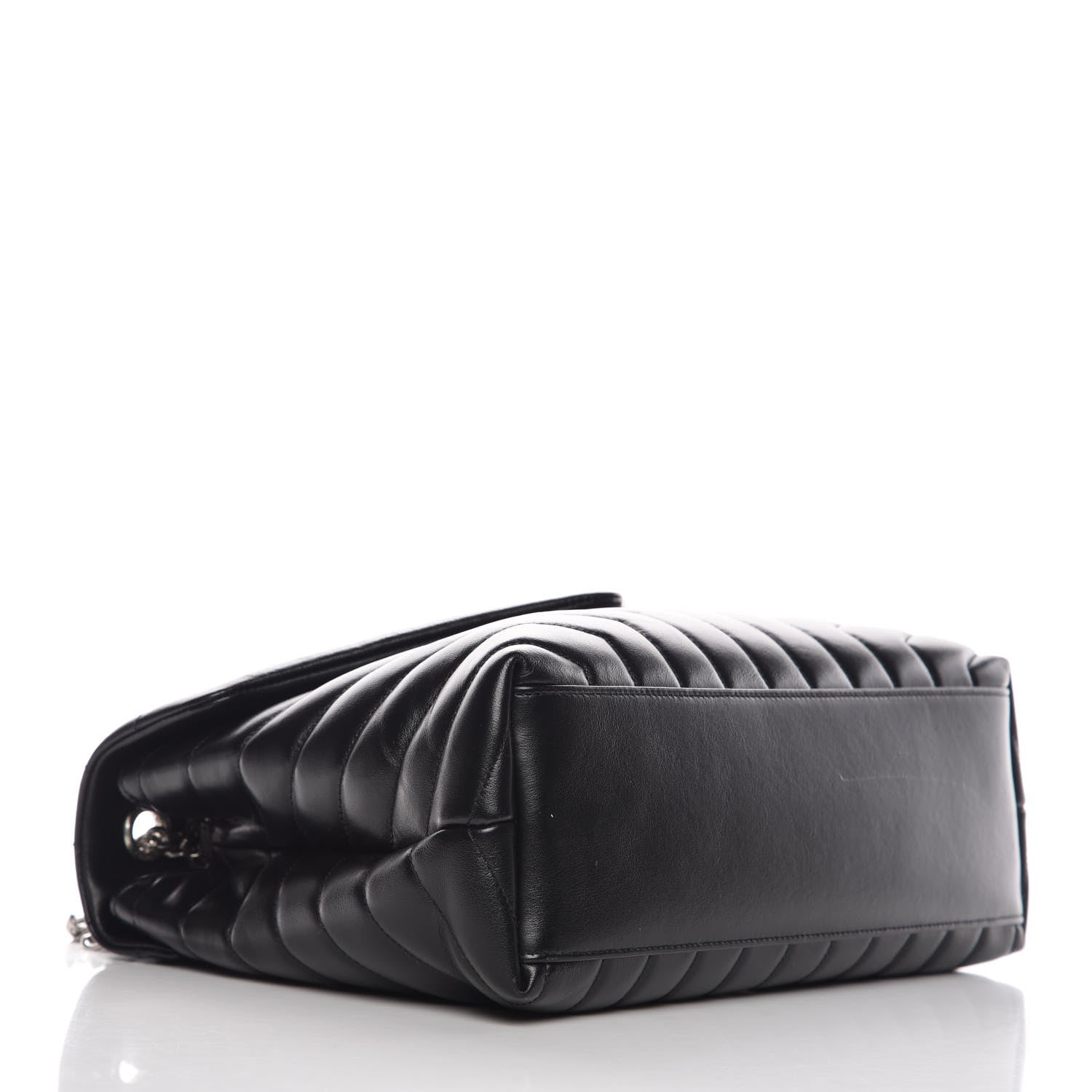 Saint Laurent Calfskin Y Quilted Monogram Medium Loulou Chain Satchel Black 4 of 8