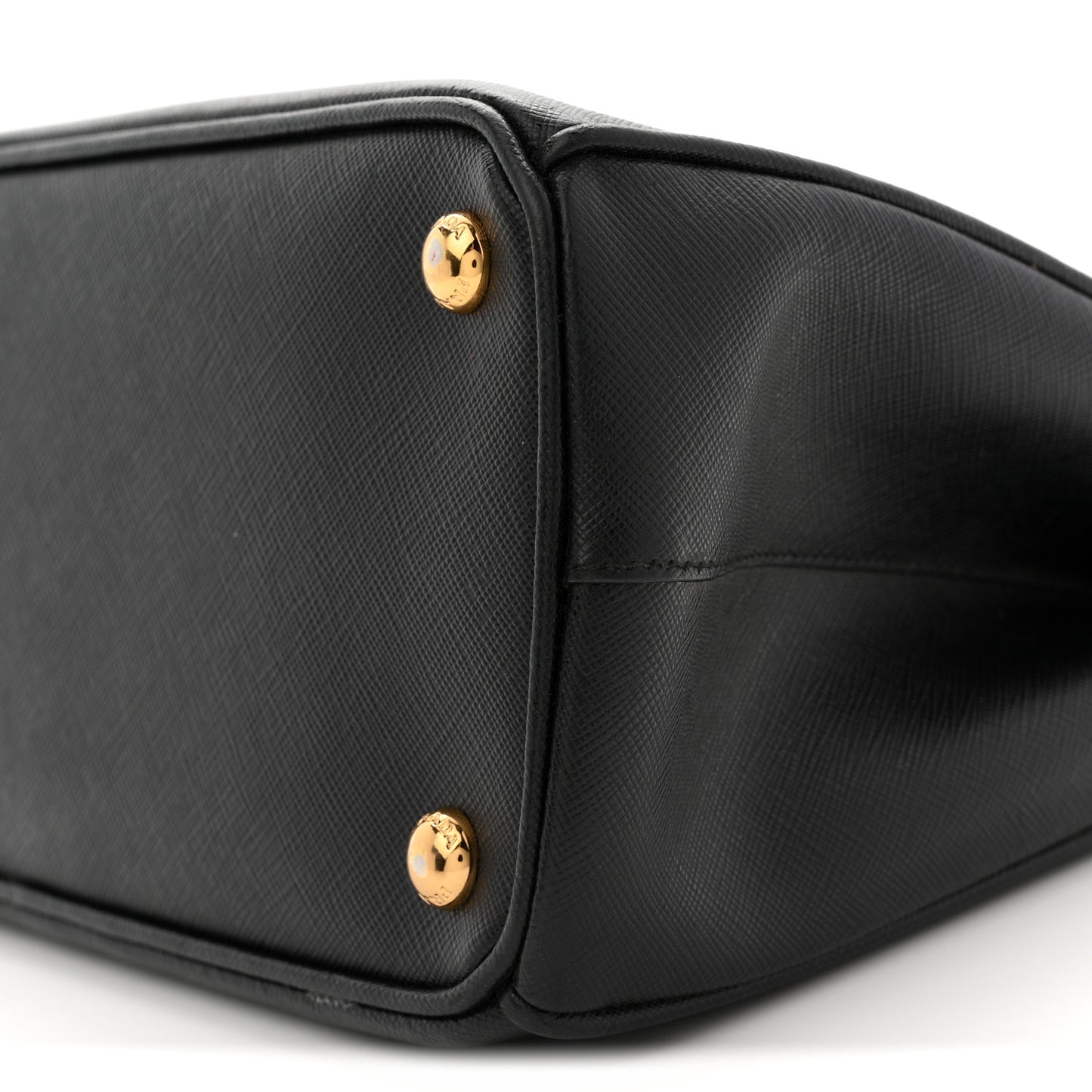 Saffiano Small Galleria Double Zip Tote Black