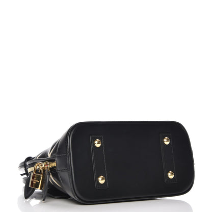 Louis Vuitton Lambskin Malletage Alma BB Black 5 of 8