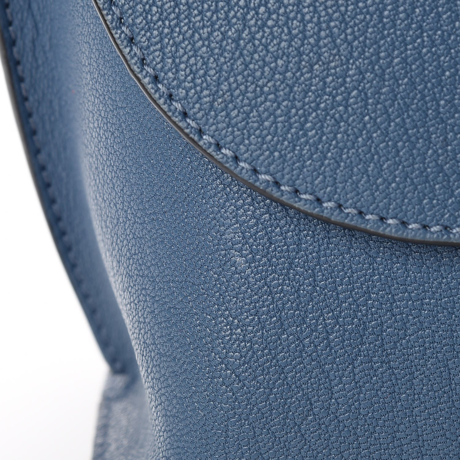 Loewe Goatskin Avenue Shoulder Bag Steel Blue 8 of 9