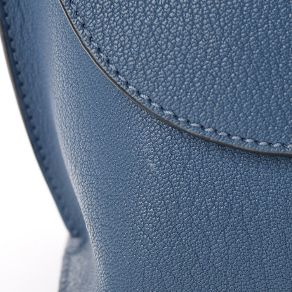 Loewe Goatskin Avenue Shoulder Bag Steel Blue 8 of 9