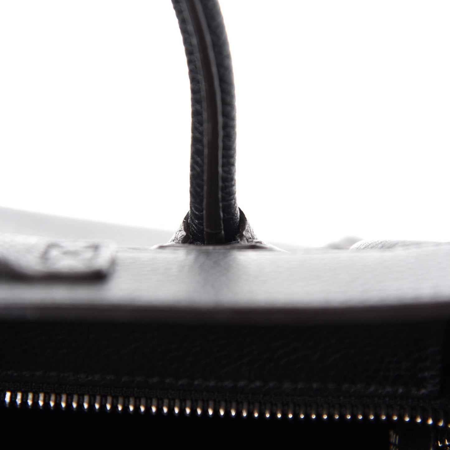 Drummed Calfskin Nano Luggage Black