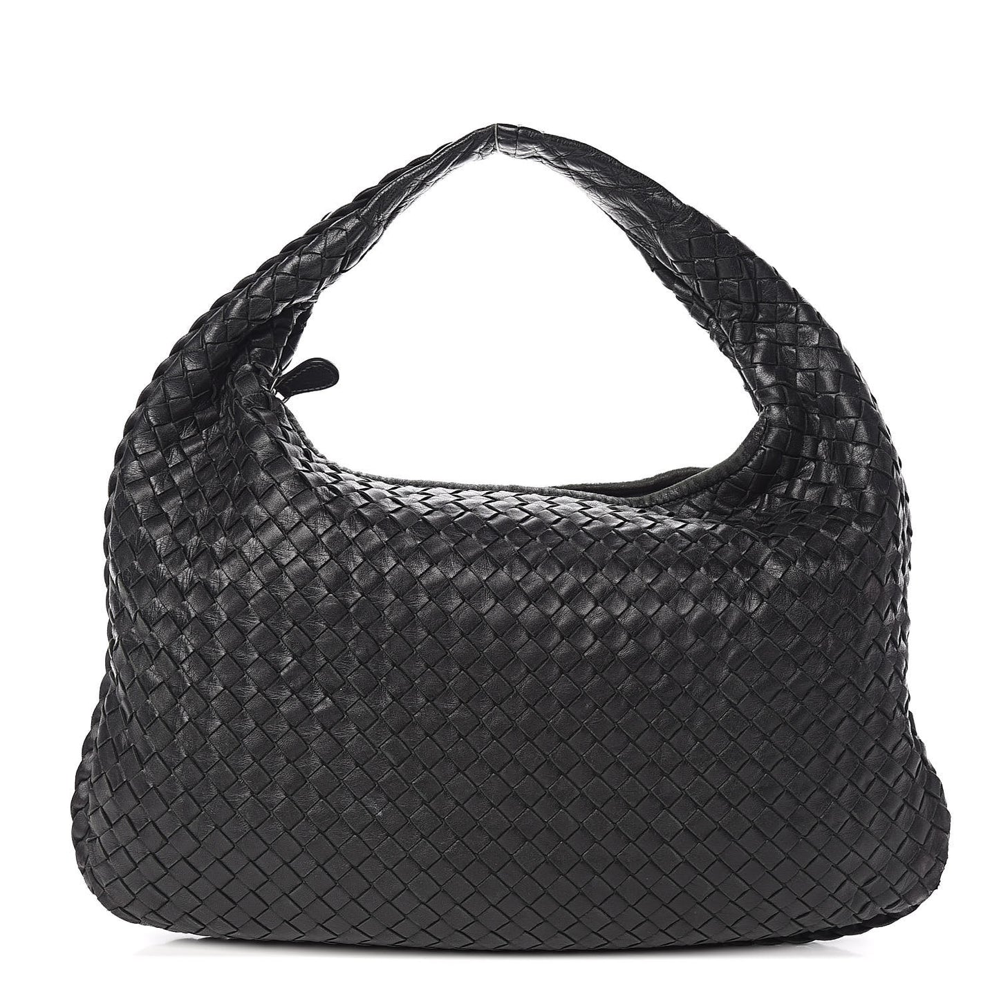 Nappa Intrecciato Medium Veneta Hobo Black