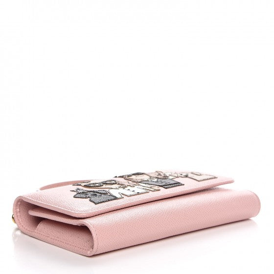 Dolce & Gabbana Dauphine Family Patch Mini Von Bag Rosa Carne 5 of 10
