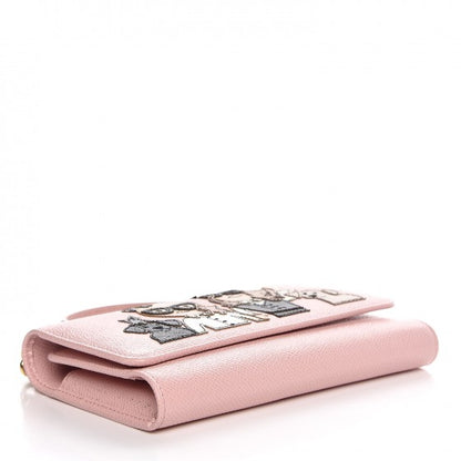 Dolce & Gabbana Dauphine Family Patch Mini Von Bag Rosa Carne 5 of 10