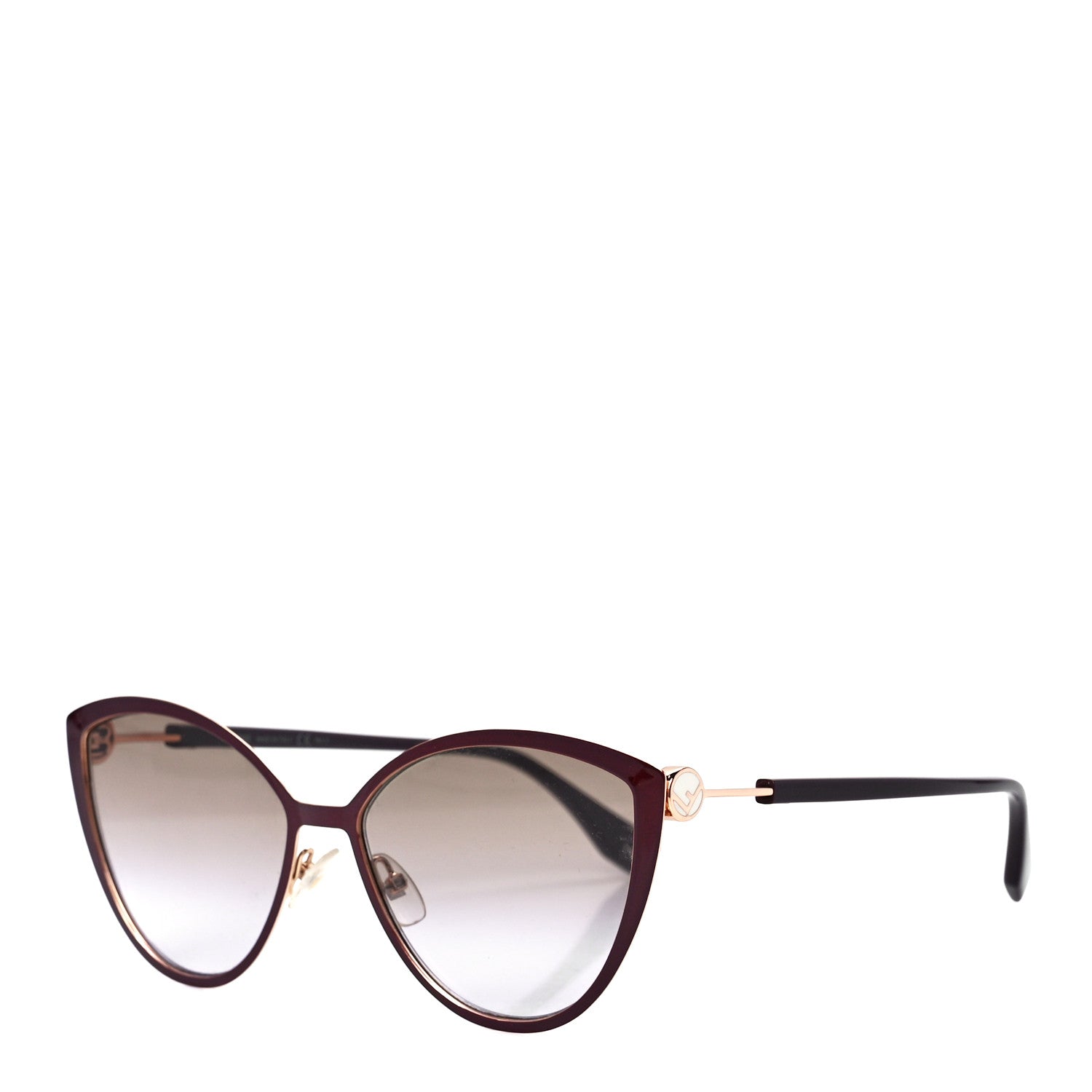 Fendi Cat Eye F is Fendi Sunglasses FF 0413/S Burgundy 1 of 7