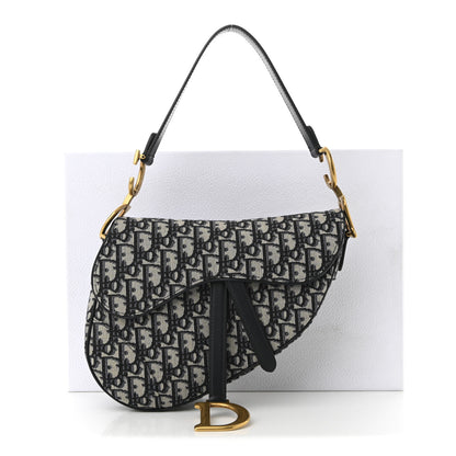 Christian Dior Oblique Saddle Bag Blue 11 of 11