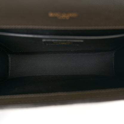 Saint Laurent Grain De Poudre Textured Mixed Matelasse Triquilt Medium Monogram Satchel Pebble 5 of 11
