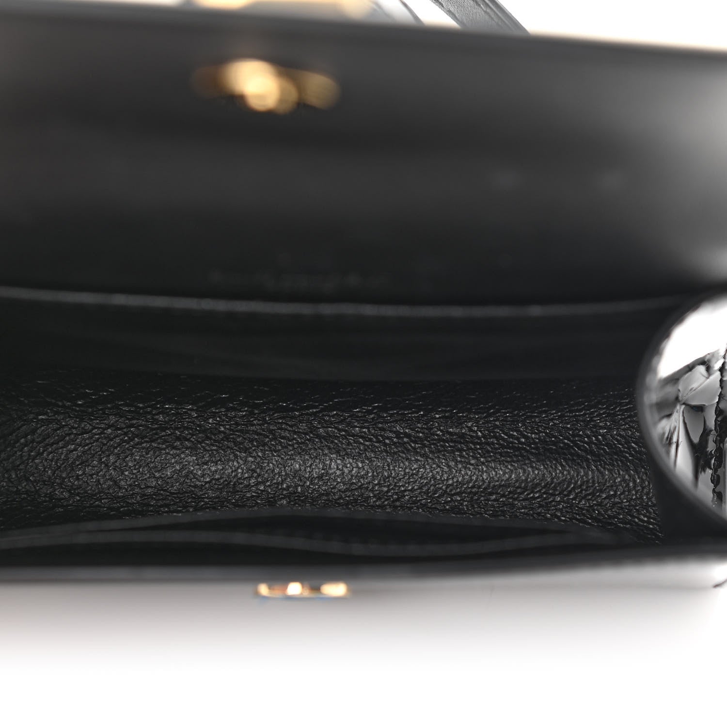 Saint Laurent Patent Monogram Kate Belt Bag Black 5 of 9