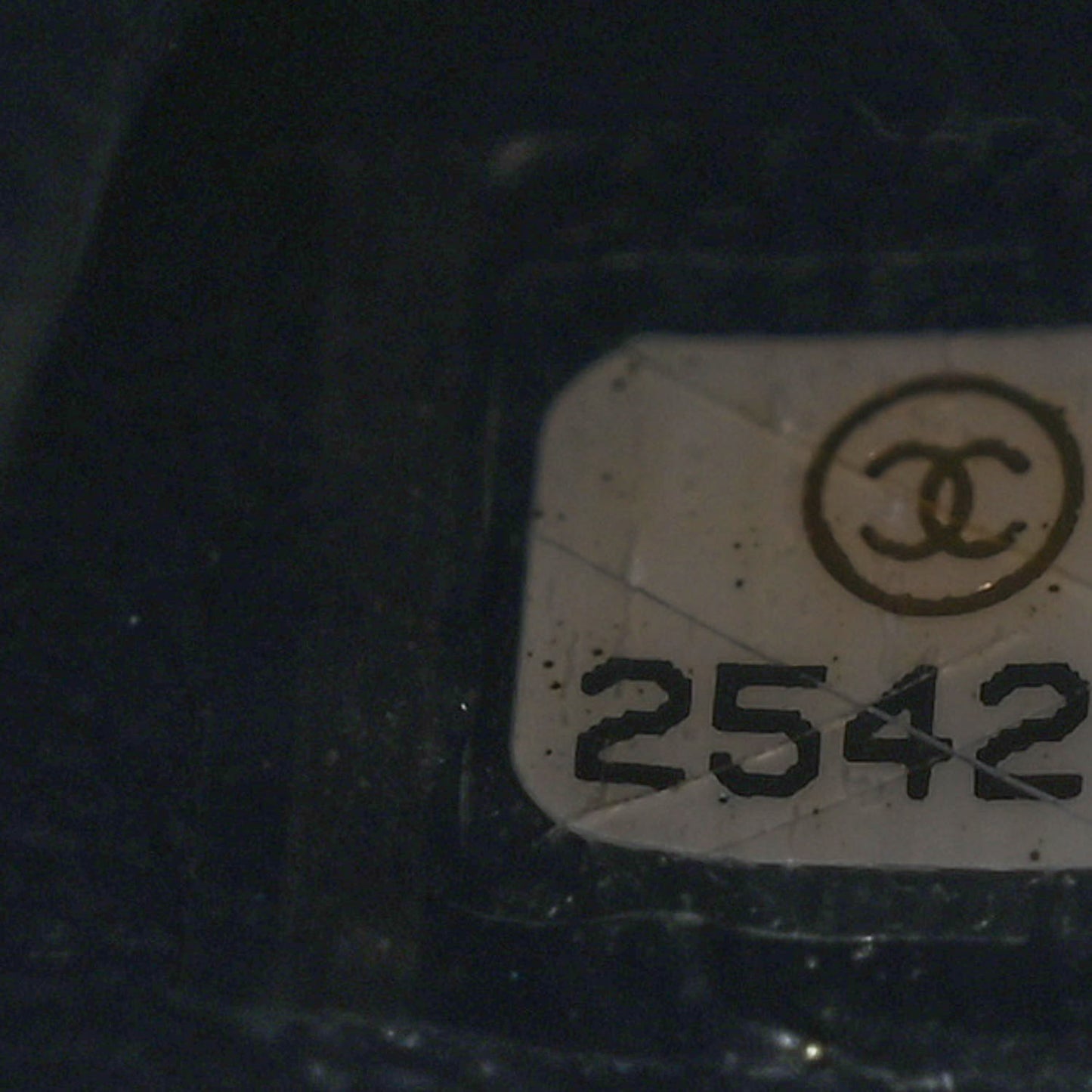 Caviar Quilted Small CC Filigree Vanity Case Navy