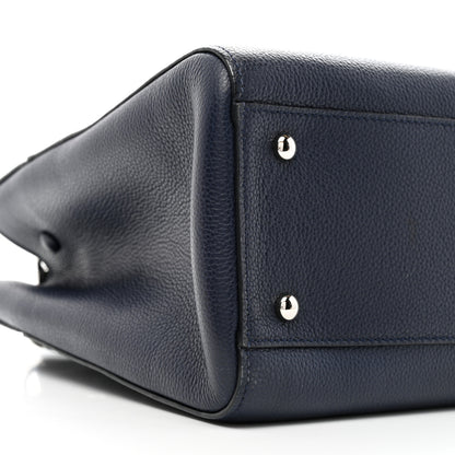 Chanel Grained Calfskin Small Neo Executive Shopper Tote Navy 10 of 12