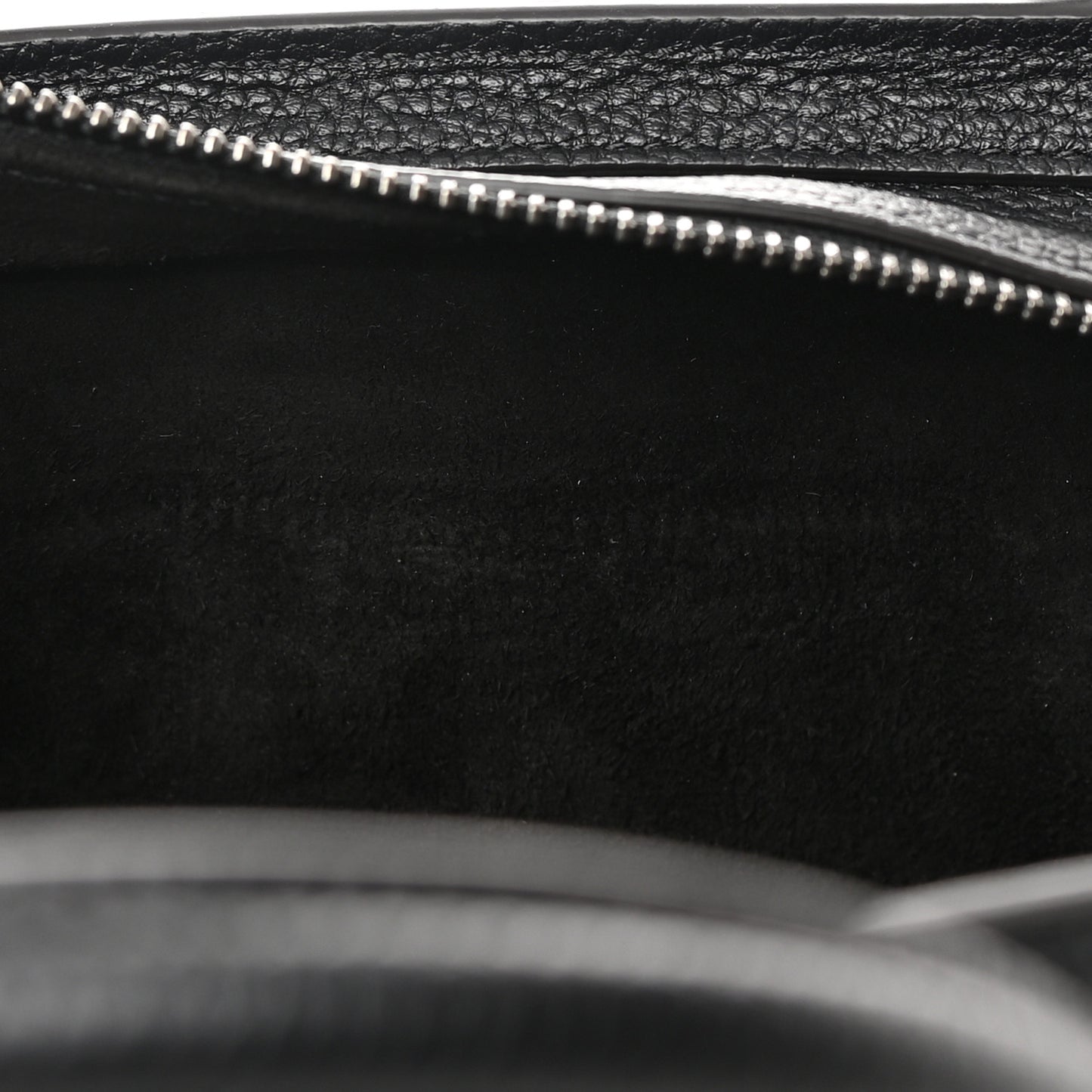 Drummed Calfskin Nano Luggage Black