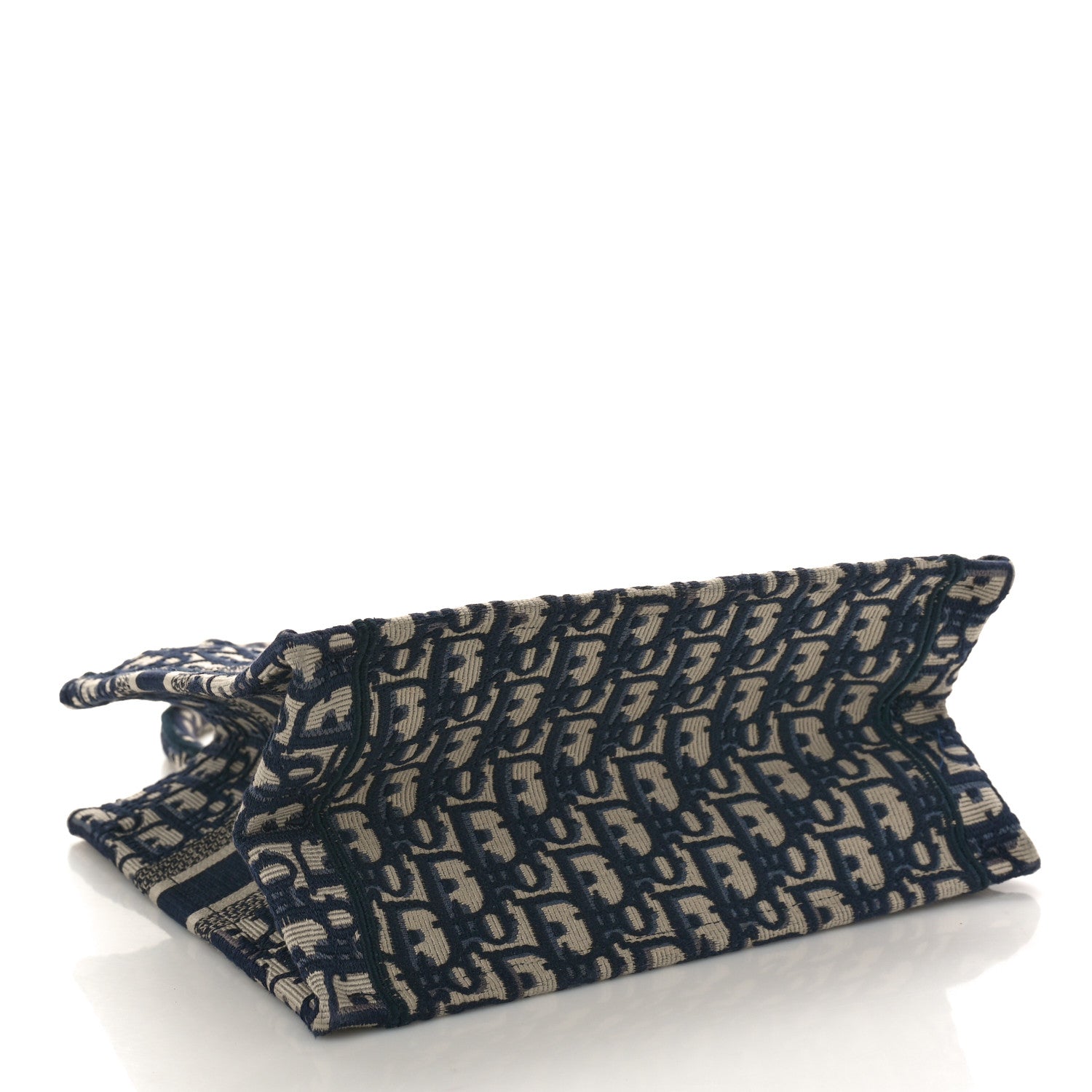 Christian Dior Oblique Small Book Tote Blue Multicolor 4 of 12